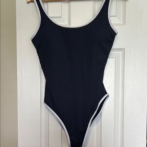 Dark Blue One Piece Swimsuit